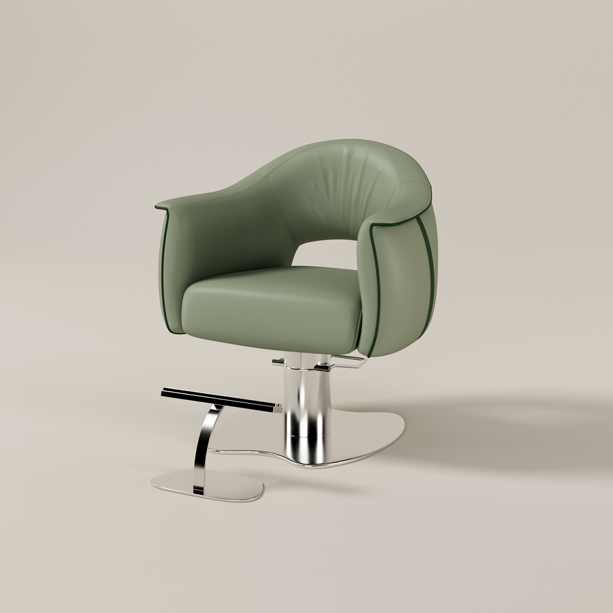 Glorall green color salon chair styling chair hair treatment chair (2)