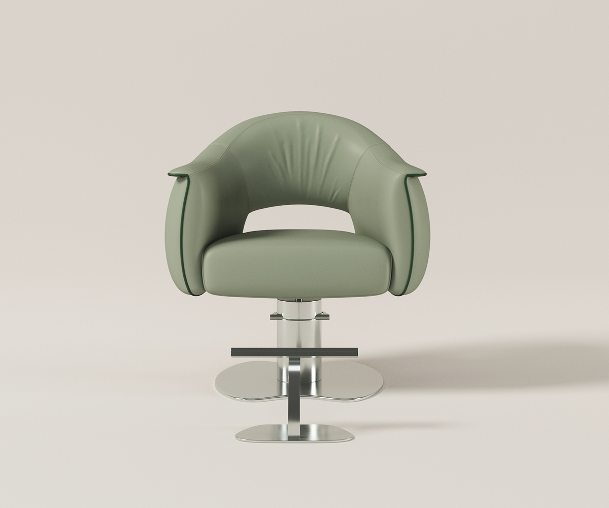 Glorall green color salon chair styling chair hair treatment chair (4)