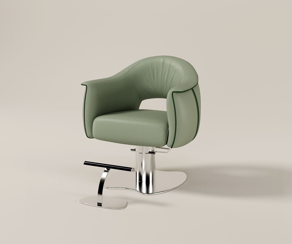 Glorall green color salon chair styling chair hair treatment chair (5)