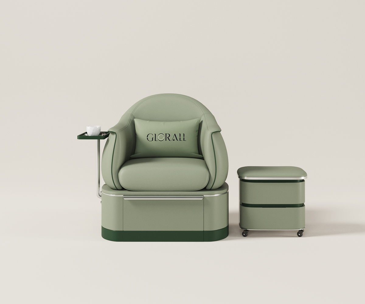 Glorall green pedicure spa chair beauty nail shop (5)