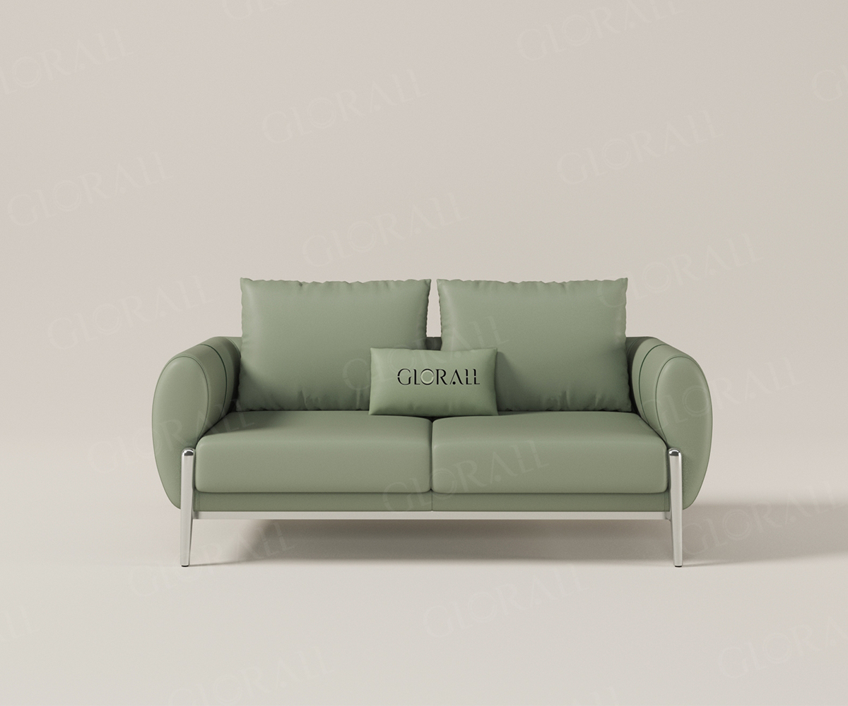 Glorall green salon furniture waiting chair reception area- (2)