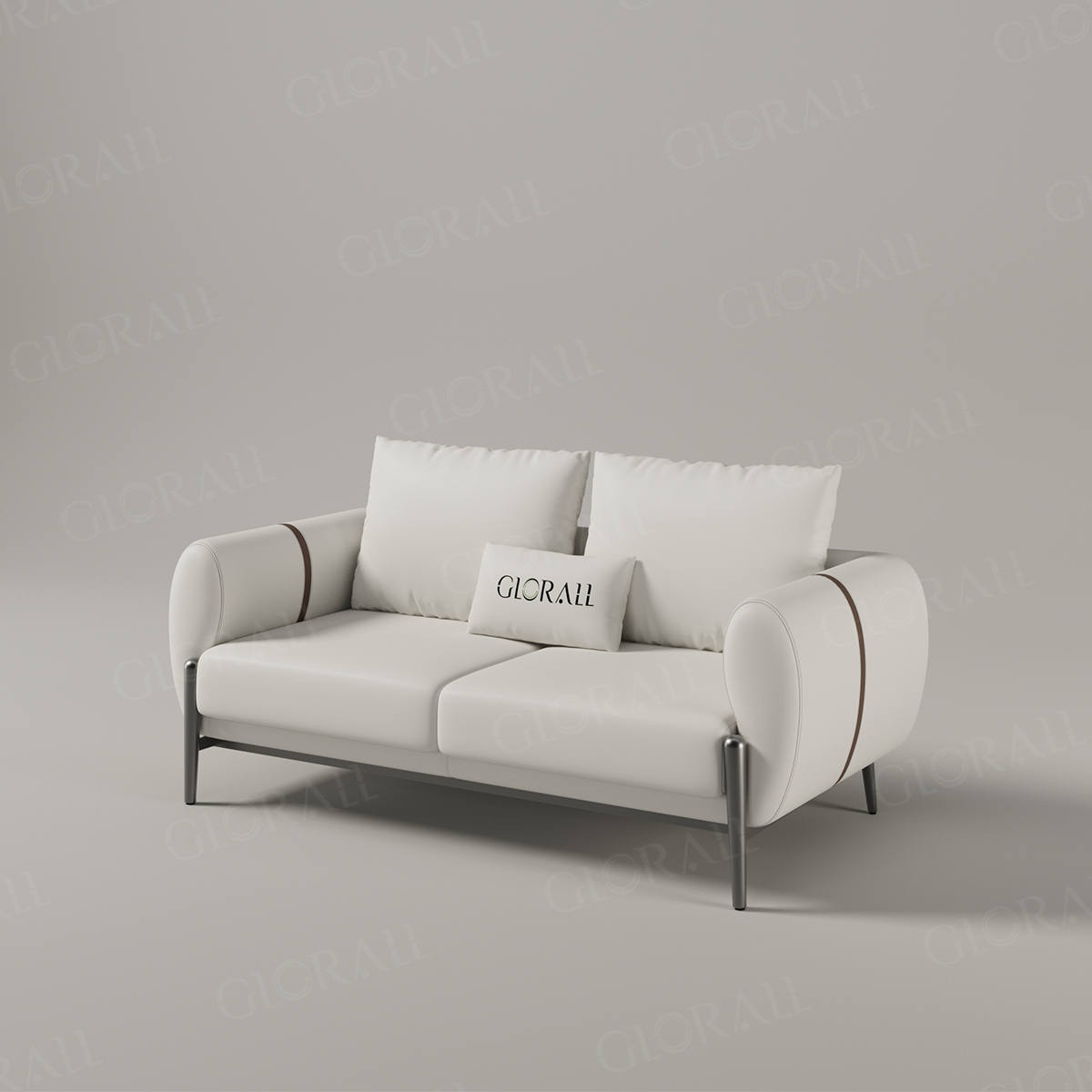 Glorall white color sofa set reception sofa waiting chair reception area rest chair- (2)