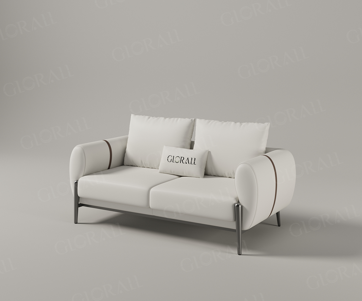 Glorall white color sofa set reception sofa waiting chair reception area rest chair- (4)