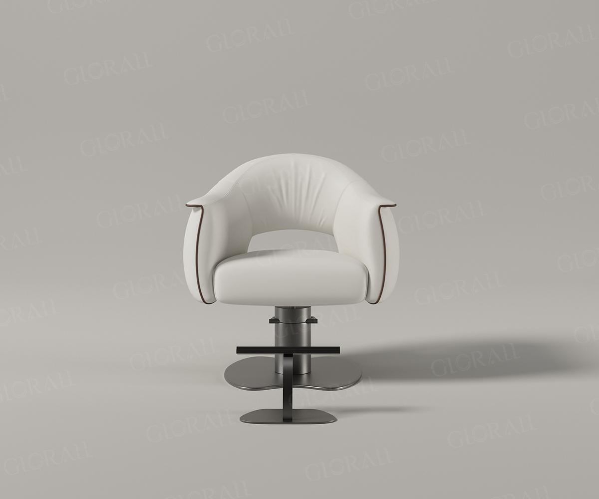 Glorall white salon chair hair styling chair for salon beauty salon furniture- (3)