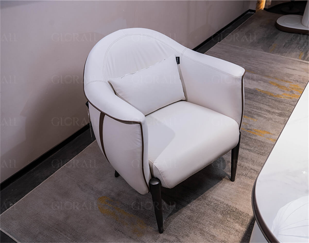 Glorall white nail chair manicure chair (2)