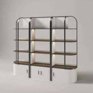 White Salon Product Display Shelves TR1828